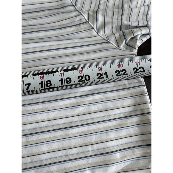 Bollé Golf Mens Striped Polo Shirt Size L - Picture 7 of 8